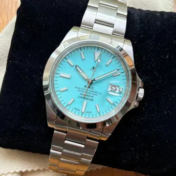 나발워치 Naval Watch 터콰이즈 블루 자동 와인딩