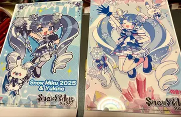 하츠네 미쿠 스노우 미쿠 2025 클리어 포스터 8장 세트