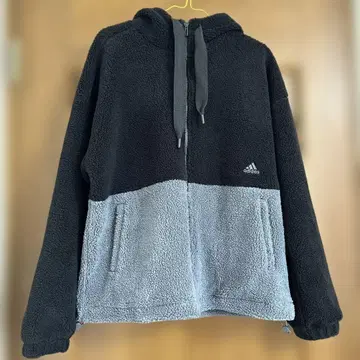 adidas 플리스 자켓 블랙/그레이