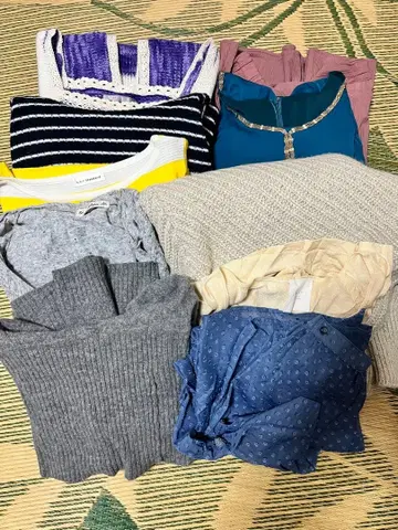 여성용 상의 세트 다색 10벌