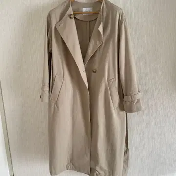 트렌치코트 노카라 스프링 코트 베이지