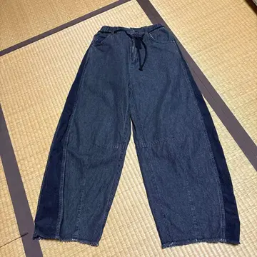 niko and - 니코앤드 리메이크풍 콤비 배럴 청바지