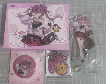 명조 루파 취다다 콜라보 3종 세트 아크릴 스탠드, 아크릴 키링, 캔뱃지