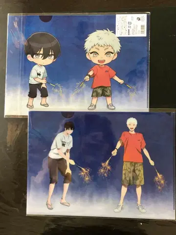 빛이 죽은 여름 클리어 파일 2장 세트 [ 불꽃놀이 버전 ]