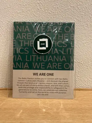 발트 3국 WE ARE ONE 핀 배지