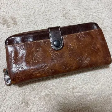 스누피 장지갑 소가죽