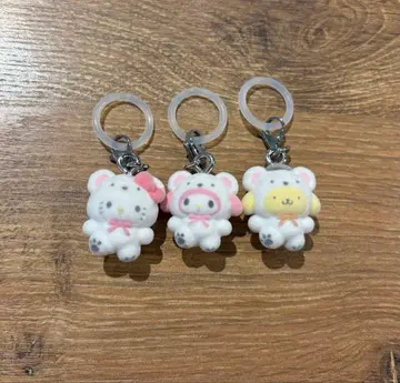 산리오 가챠가챠 메지루시 액세서리 포근포근 스노우