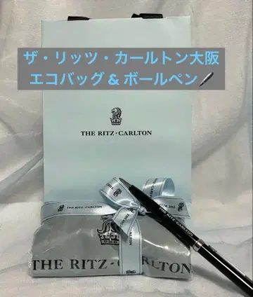 더 리츠칼튼 오사카 에코백 [민트 블루] 호텔 오리지널 볼펜 포함