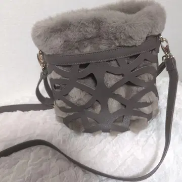 그레이 퍼 숄더백 2way 타입