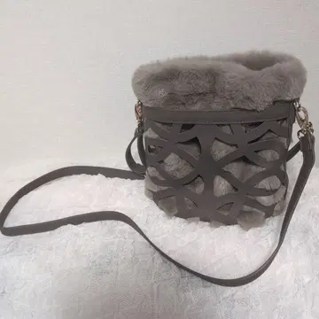 그레이 퍼 숄더백 2way 타입