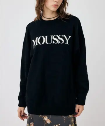 MOUSSY 로고 니트