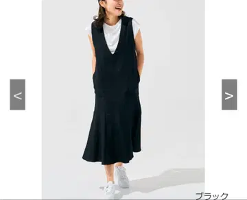 Priority 데님 오버롤 스커트 19,580엔 블랙