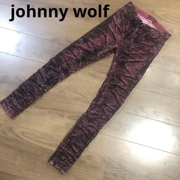조니울프 팬츠 꽃무늬 올 패턴 락 곰드리 쉐도우 스키니 귀신 수염