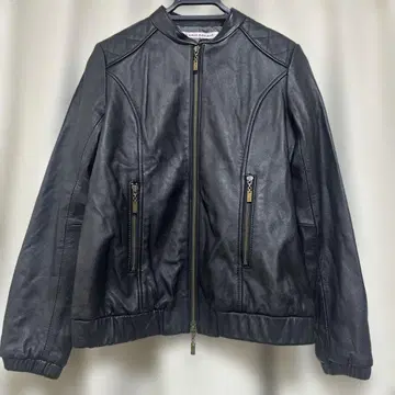 RACY RADIANT 블랙 가죽 자켓