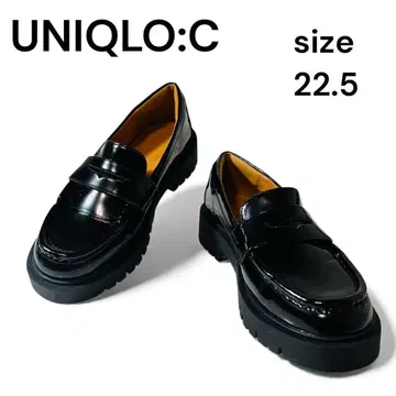컨디션 최상 인기 UNIQLO C 코인 로퍼 22.5cm 블랙