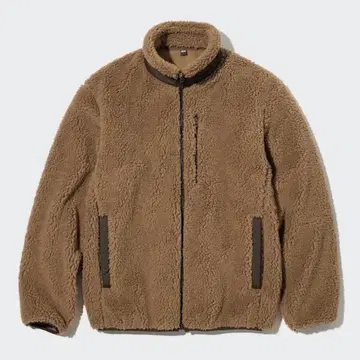 완판템 UNIQLO 유니클로 방풍 아우터 플리스 자켓 브라운 남성용 M