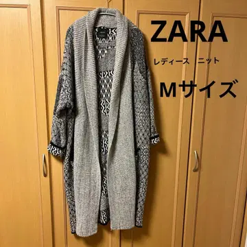 ZARA KNIT 자라 여성용 롱 니트 가디건 M 사이즈