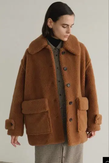 CLANE 24AW RIDGE POCKET BOA OVER COAT