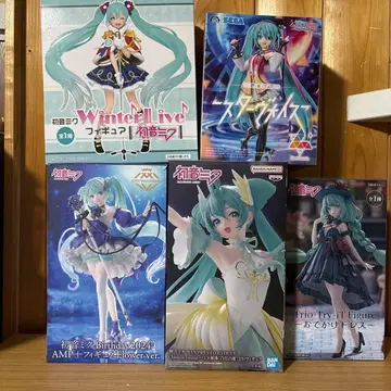 프라이스 피규어 하츠네 미쿠 묶음 판매 5점 개봉 완료