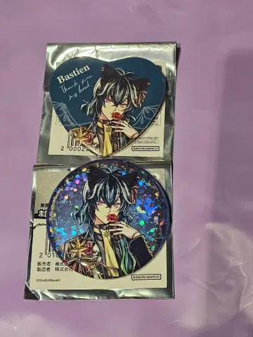 악마 집사 아쿠네코 난자타운 홀로그램 캔뱃지 바스틴