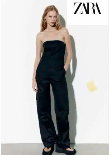 [ 거의 미사용 ] ZARA 점프수트 올인원 XS 블랙