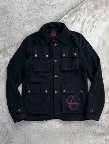 h.naoto Rethink Anarchy 워크 재킷