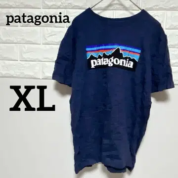 [ patagonia ] XL 오가닉 코튼 T셔츠 네이비