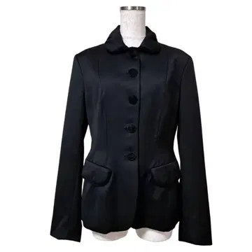 캐서린 햄넷 런던 벨로아 버튼 자켓 블랙 42