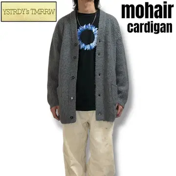 YSTRDY'S TMRRW 모헤어 오버 사이즈 니트 가디건