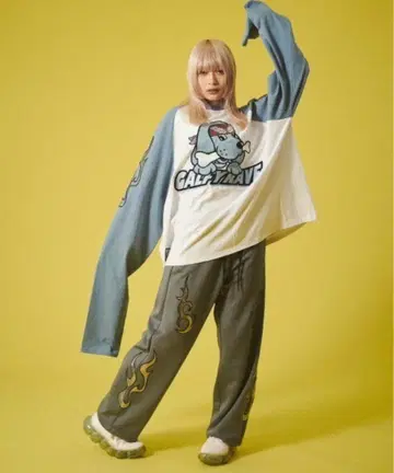 GALFY 치머 긴팔 론TEE