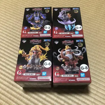 제일복권 원피스 백수 해적단 메탈릭 컬러 4종 세트