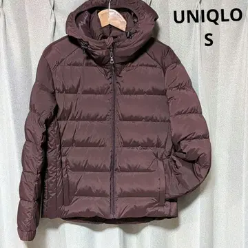 UNIQLO 다운 자켓 후디 보르도 S