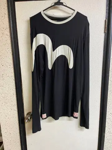 Evisu 로고 긴팔 티셔츠