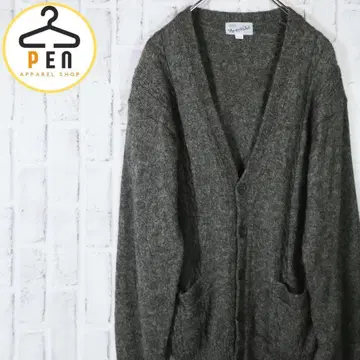 [ 세련된 코디 ] 뉴 울 100% 니트 가디건 케이블 짜임 레트로