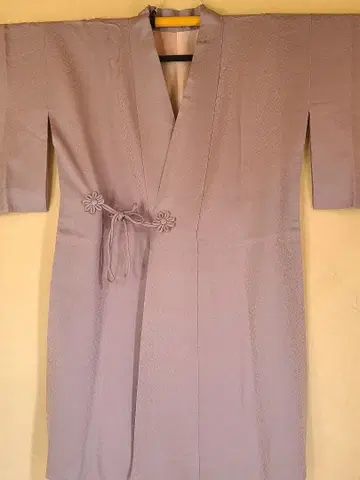 롱 도중착 순수 실크 새상품급 당초 문양