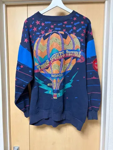 1987년제 TROOP 풀 프린트 맨투맨 XL