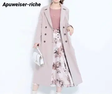 아푸이저 리쉬 백 볼륨 코트 베이지