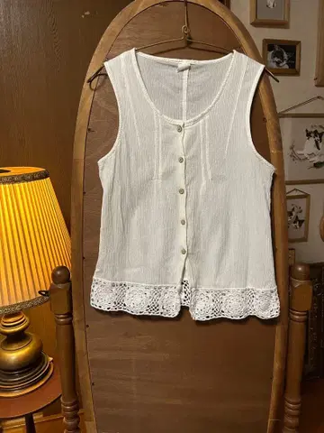 70s 유럽 프랑스 앤티크 빈티지 슬리브리스 셔츠