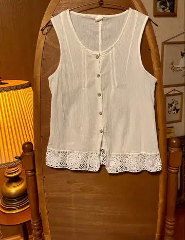 70s 유럽 프랑스 앤티크 빈티지 슬리브리스 셔츠