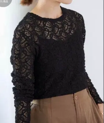 2025년 3월 구매. 스픽 앤 스팬의 시스루 패턴 니트.