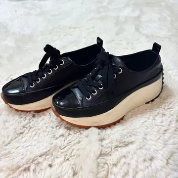 누벨 보 릴랙스 통굽 캐주얼 스니커즈 블랙 23cm