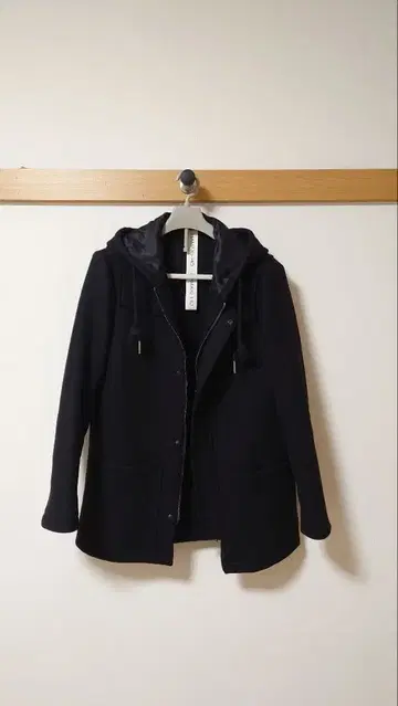 정가 약 5만 HAMAKI-HO 울 코트 블랙