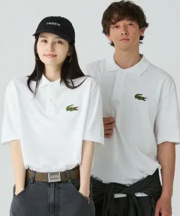 피케 셔츠 L.12.12 루즈핏 사슴 무늬 반팔 피케 셔츠 M 새상품