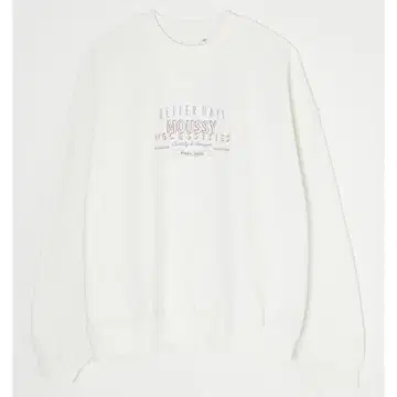 MOUSSY 맨투맨 화이트