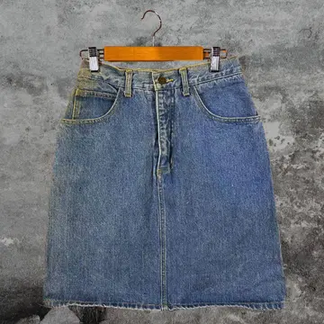 구제 의류 숏 스커트 데님 파랑 블루 여성용 봄 여름 가을 겨울