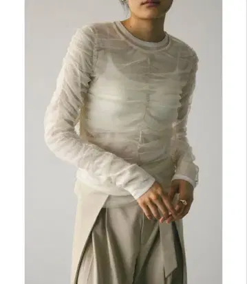 STYLEMIXER 스타일믹서 2 피스 튤 레이어드 탑