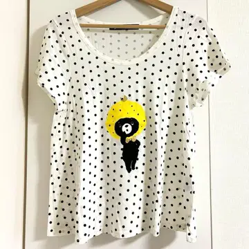 franchelippee 프랑슈리페 T셔츠 화이트 블랙 도트 유즈곰