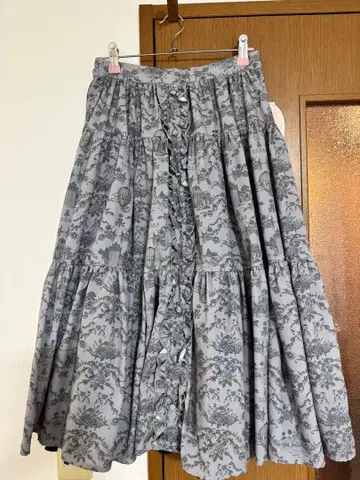 시마무라 아오키 미사코 니나스 콜라보 스커트 M 블랙