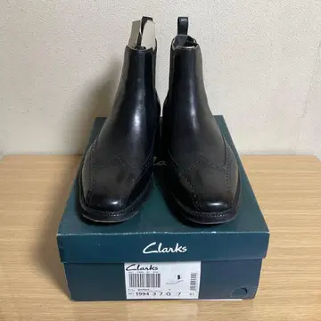 Clarks 신사 블랙 사이드 고어 부츠