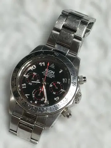 ELGIN 크로노그래프 손목시계 200m 방수